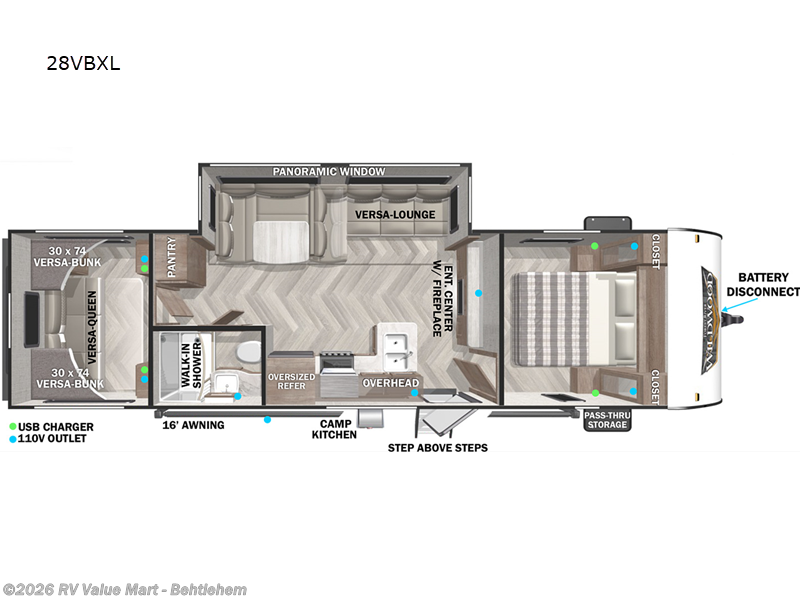 Used 2022 Forest River Wildwood X-Lite 28VBXL available in Bath, Pennsylvania