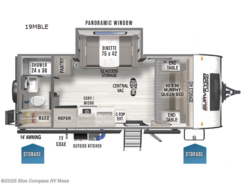 Used 2022 Forest River Surveyor Legend 19MBLE available in Mesa, Arizona