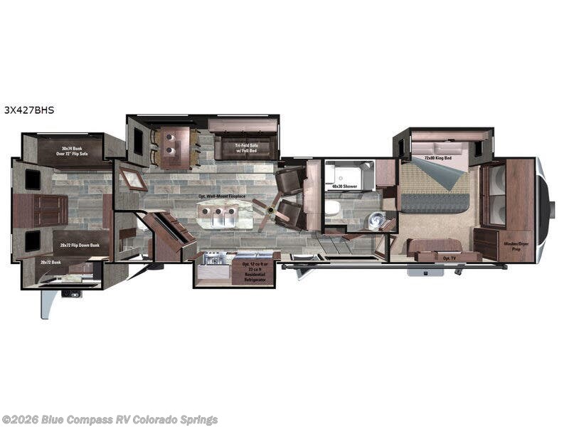 Used 2018 Highland Ridge Open Range 3X 427BHS available in Colorado Springs, Colorado