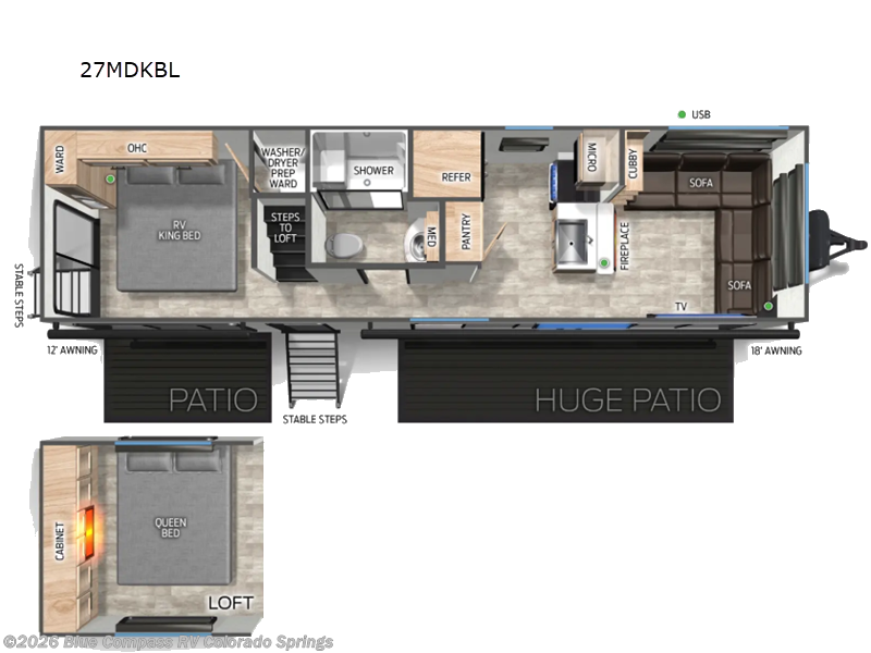 New 2026 Forest River Cherokee Timberwolf Black Label 27MDKBL available in Colorado Springs, Colorado
