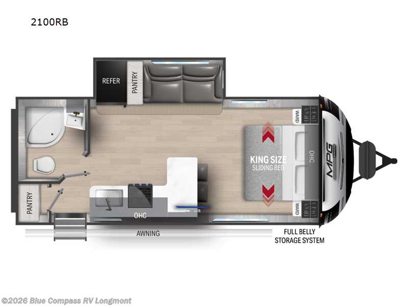 Used 2022  Cruiser RV MPG 2100RB by Cruiser RV from Blue Compass RV Longmont in Longmont, CO