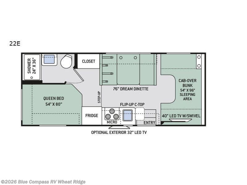 Used 2017  Thor Motor Coach Four Winds 22E by Thor Motor Coach from Blue Compass RV Wheat Ridge in Wheat Ridge, CO