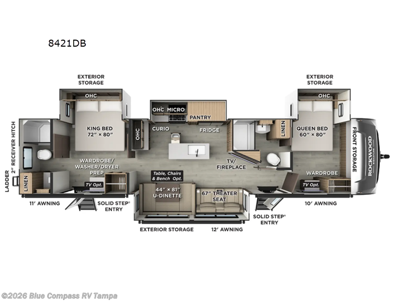 New 2026 Forest River Rockwood Signature 8421DB available in Dover, Florida