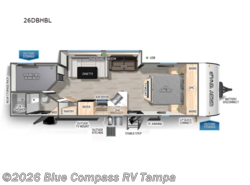 Used 2025 Forest River Cherokee Grey Wolf Black Label 26DBHBL available in Dover, Florida