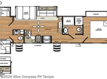 Used 2019 Forest River Sandpiper Destination Trailers 404QBWD available in Dover, Florida
