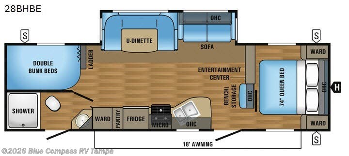 Used 2017 Jayco Jay Flight 28BHBE available in Dover, Florida
