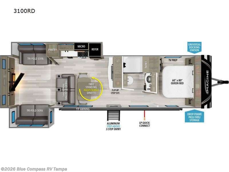 Used 2024 Grand Design Imagine 3100RD available in Dover, Florida