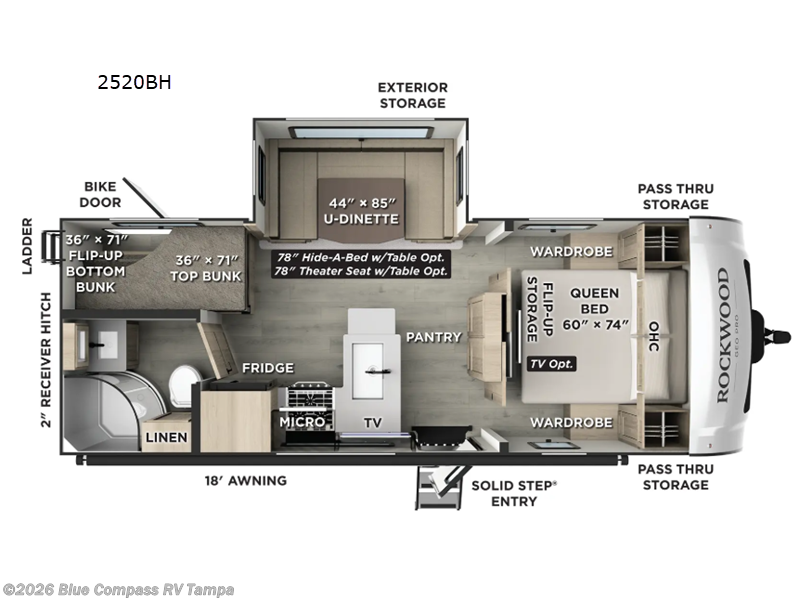 New 2027 Forest River Rockwood Mini Lite 2520BH available in Dover, Florida
