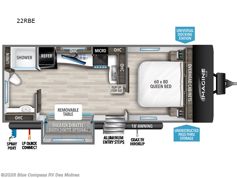 Used 2023 Grand Design Imagine XLS 22RBE available in Altoona, Iowa