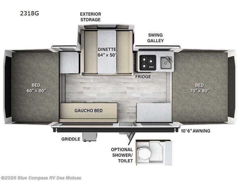 Used 2024 Forest River Rockwood Freedom Series 2318G available in Altoona, Iowa