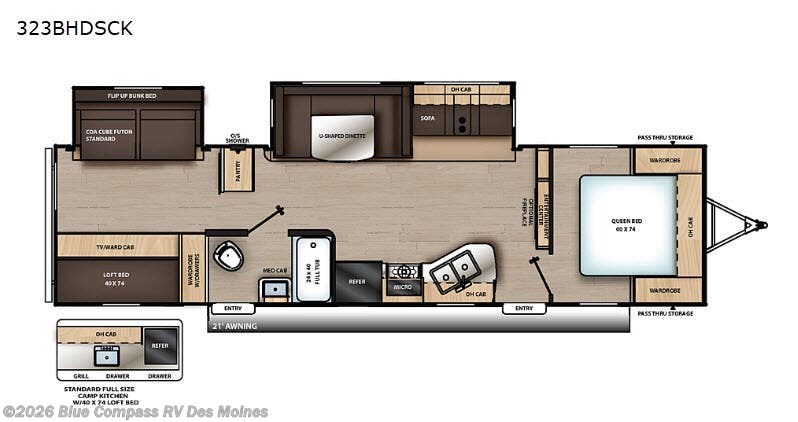 Used 2019 Coachmen Catalina Legacy 323BHDSCK available in Altoona, Iowa