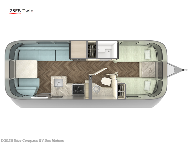 Used 2022 Airstream International 25FB Twin available in Altoona, Iowa