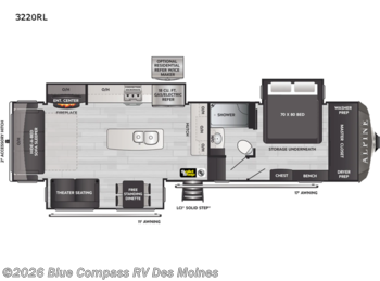 Used 2022 Keystone Alpine 3220RL available in Altoona, Iowa