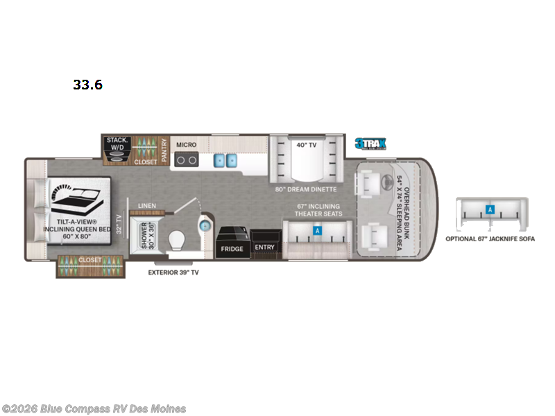 Used 2023 Thor Motor Coach Palazzo 33.6 available in Altoona, Iowa