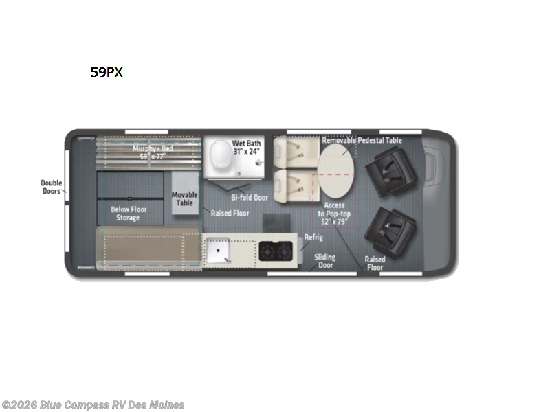 Used 2023  Winnebago Solis 59PX by Winnebago from Blue Compass RV Des Moines in Altoona, IA