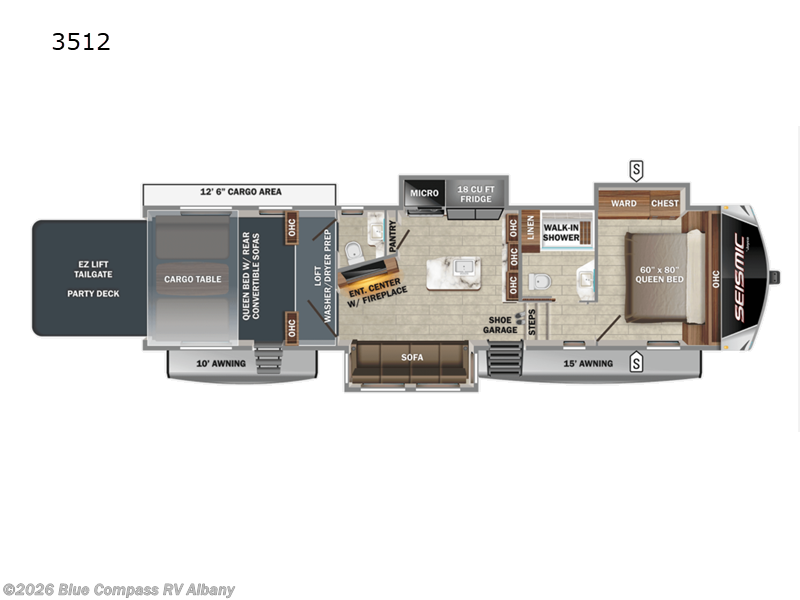 Used 2019 Jayco Seismic Luxury Series 3512 available in Latham, New York