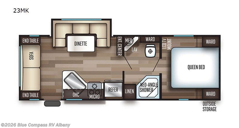 Used 2019 Forest River Cherokee Grey Wolf 23MK available in Latham, New York