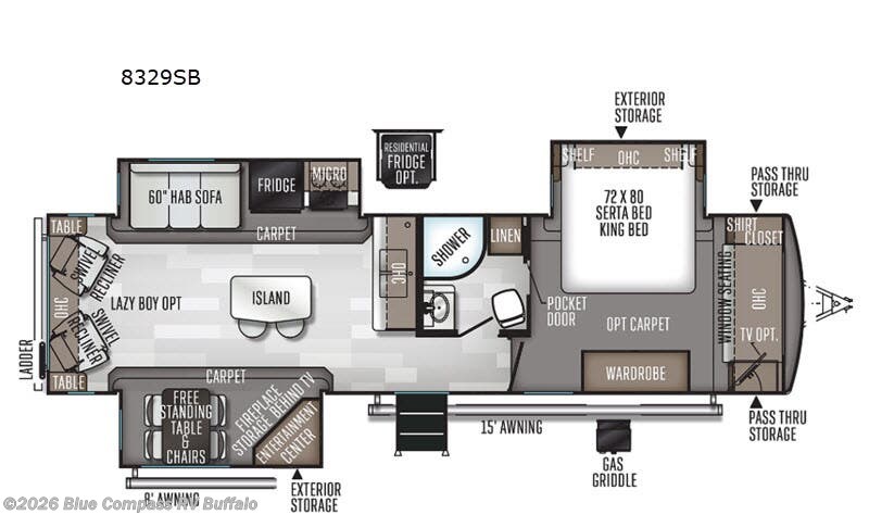 Used 2020 Forest River Rockwood Signature Ultra Lite 8329SB available in West Seneca, New York