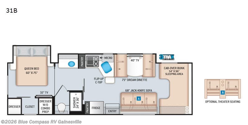 Used 2020 Thor Motor Coach Chateau 31B available in Alachua, Florida