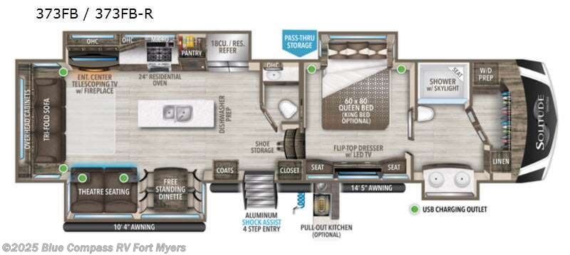Used 2021 Grand Design Solitude 373FB available in Fort Myers, Florida