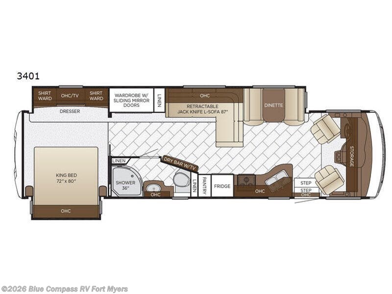 Used 2018 Newmar Bay Star 3401 available in Fort Myers, Florida