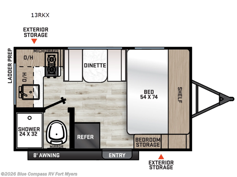 New 2026 Forest River Aurora Light 13RKX available in Fort Myers, Florida