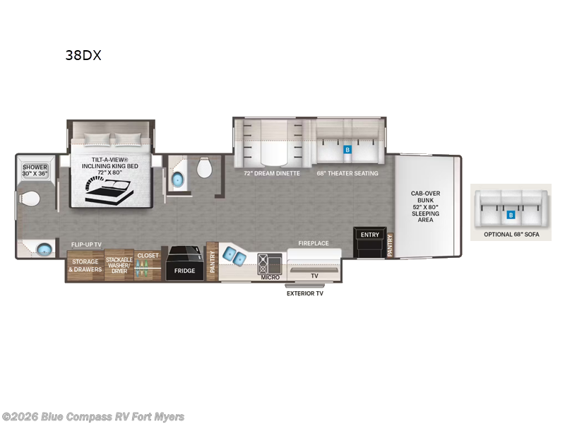 New 2026 Thor Motor Coach Inception 38DX available in Fort Myers, Florida