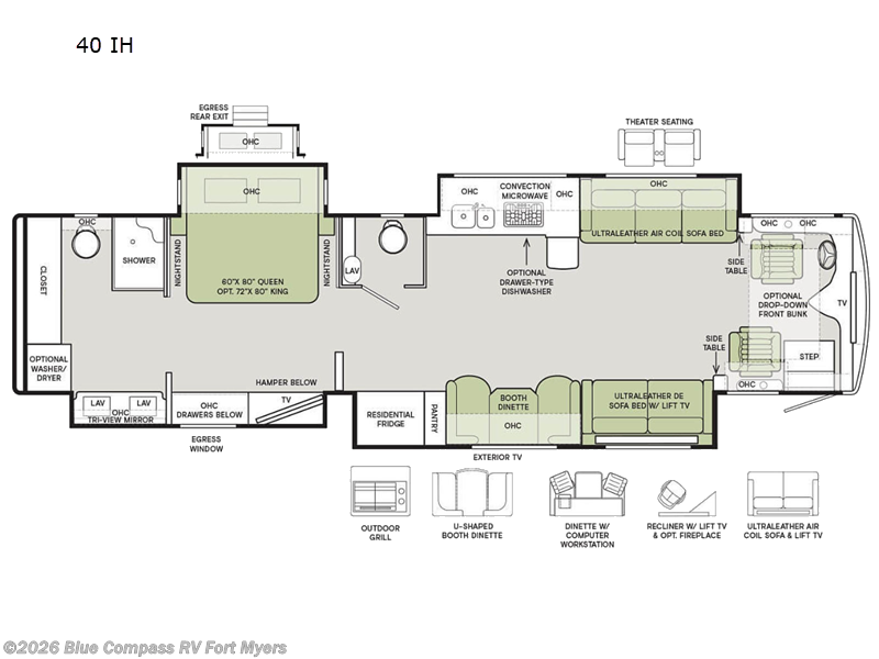 Used 2023 Tiffin Phaeton 40 IH available in Fort Myers, Florida