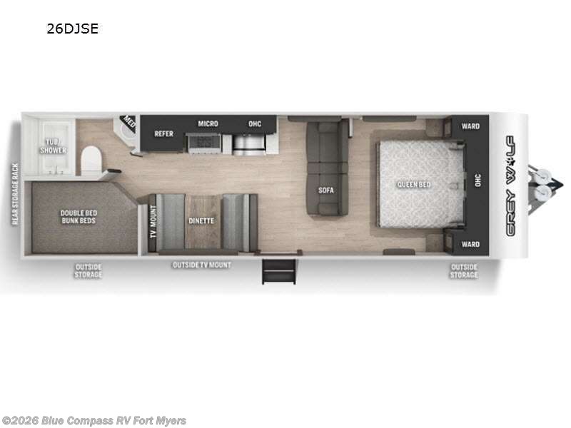 Used 2022 Forest River Cherokee Grey Wolf 26DJSE available in Fort Myers, Florida