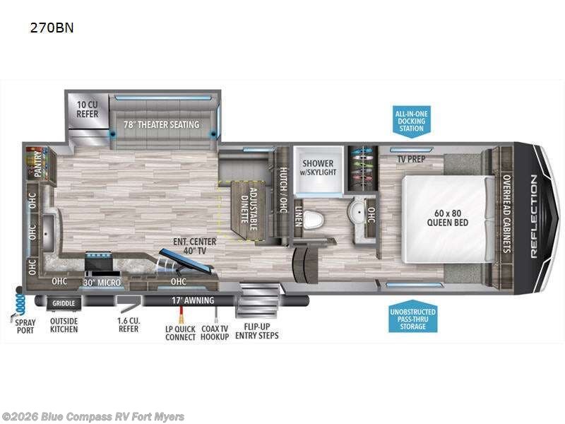 Used 2022 Grand Design Reflection 150 Series 270BN available in Fort Myers, Florida