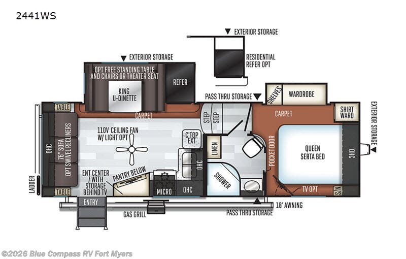 Used 2019 Forest River Rockwood Ultra Lite 2441WS available in Fort Myers, Florida