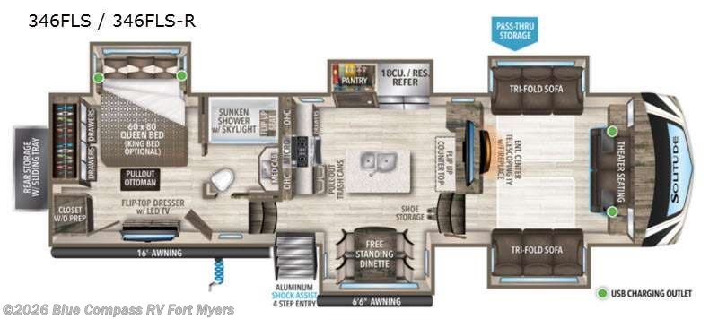 Used 2021 Grand Design Solitude 346FLS R available in Fort Myers, Florida