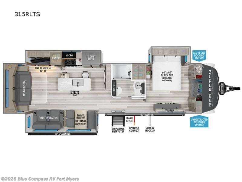Used 2024 Grand Design Reflection 315RLTS available in Fort Myers, Florida