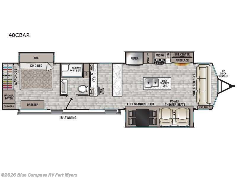 Used 2022 Forest River Cedar Creek Cottage 40CBAR available in Fort Myers, Florida