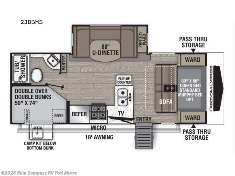 Used 2021 Coachmen Freedom Express Ultra Lite 238BHS available in Fort Myers, Florida