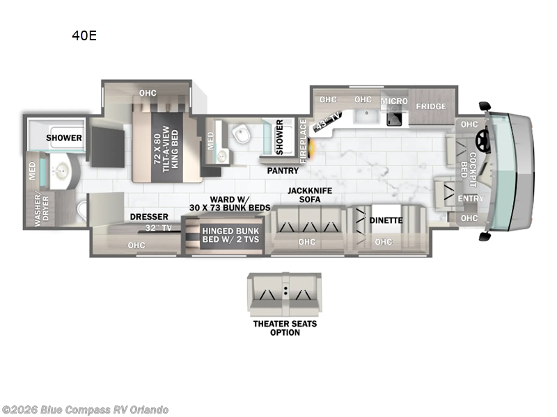Used 2025 Forest River Berkshire 40E available in Casselberry, Florida