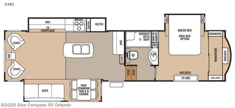 Used 2016 Forest River Cedar Creek Hathaway Edition 34RL available in Casselberry, Florida