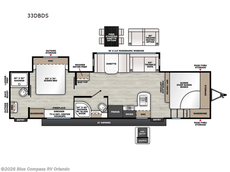 New 2027 Forest River Aurora 33DBDS available in Casselberry, Florida