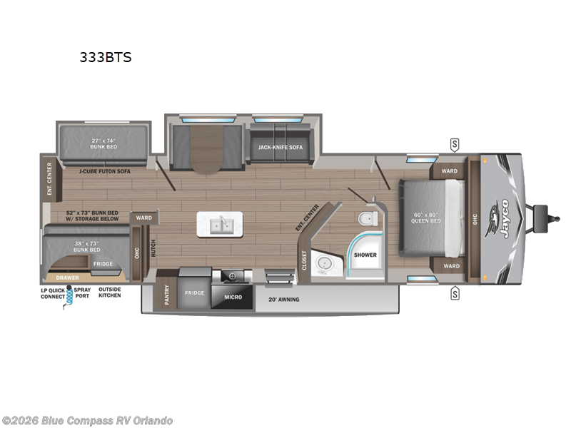 New 2026 Jayco Jay Flight SLX 333BTS available in Casselberry, Florida