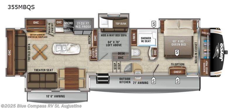 Used 2021 Jayco Eagle 355MBQS available in St. Augustine, Florida