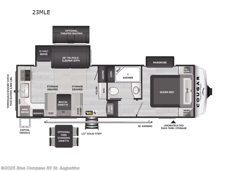 Used 2025 Keystone Cougar Half-Ton 23MLE available in St. Augustine, Florida