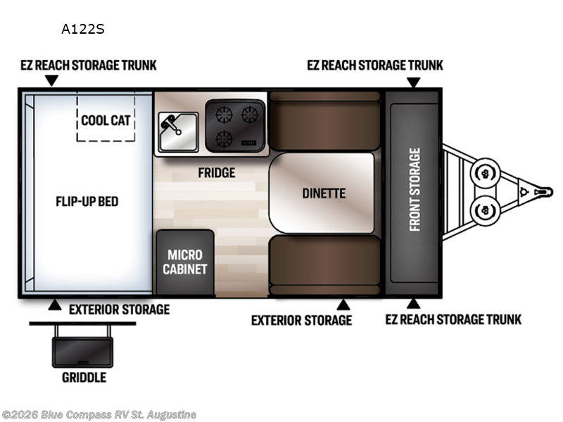 Used 2021 Forest River Rockwood Hard Side Series A122S available in St. Augustine, Florida