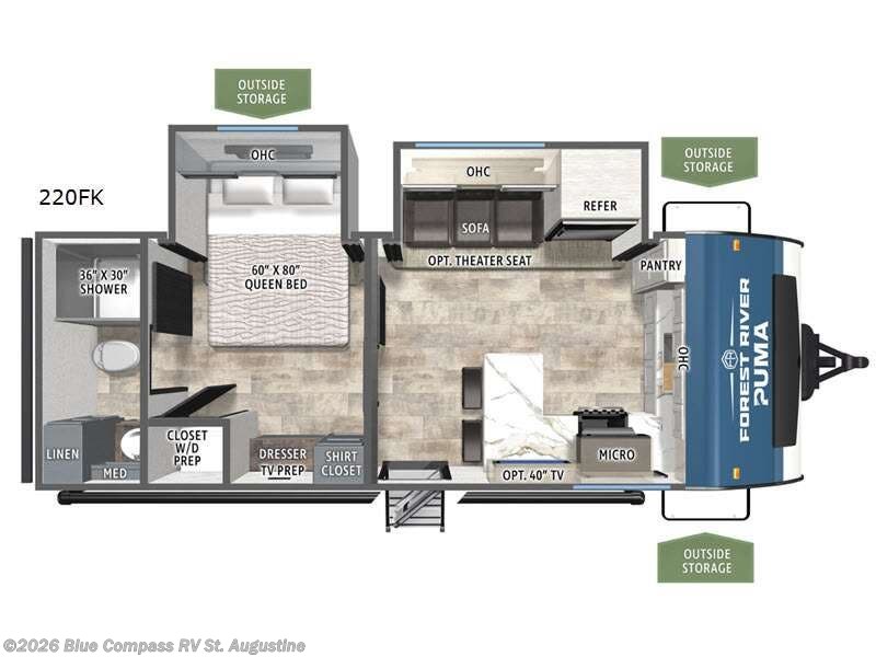 New 2026 Forest River Puma 220FK available in St. Augustine, Florida