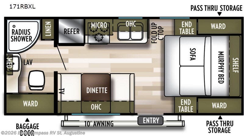 Used 2019 Forest River Wildwood X-Lite 171RBXL available in St. Augustine, Florida