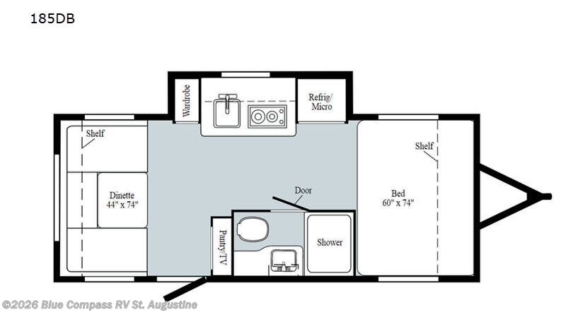 Used 2020  Winnebago Minnie Drop 185DB by Winnebago from Blue Compass RV St. Augustine in St. Augustine, FL