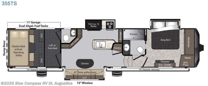 Used 2016 Keystone Raptor 355TS available in St. Augustine, Florida