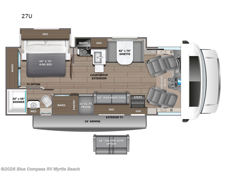 New 2026 Entegra Coach Esteem 27U available in Myrtle Beach, South Carolina