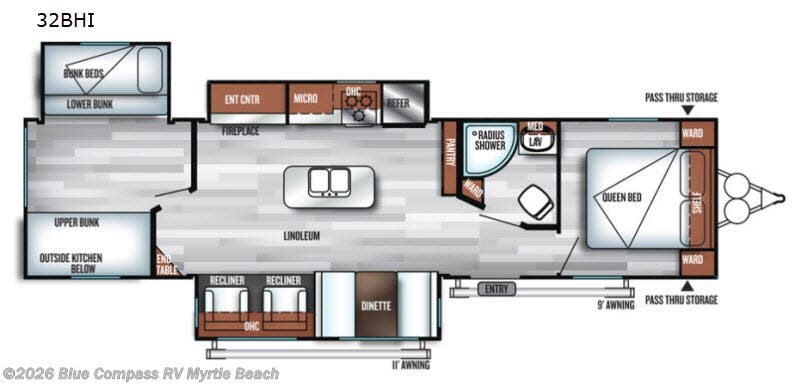 Used 2018 Forest River Salem 32BHI available in Myrtle Beach, South Carolina