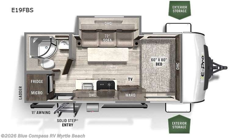 Used 2021 Forest River Flagstaff E-Pro E19FBS available in Myrtle Beach, South Carolina