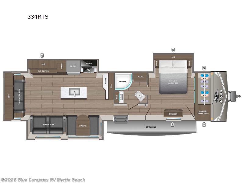 New 2027 Jayco Jay Flight 334RTS available in Myrtle Beach, South Carolina